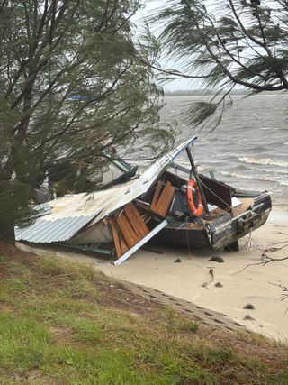 sinking boat